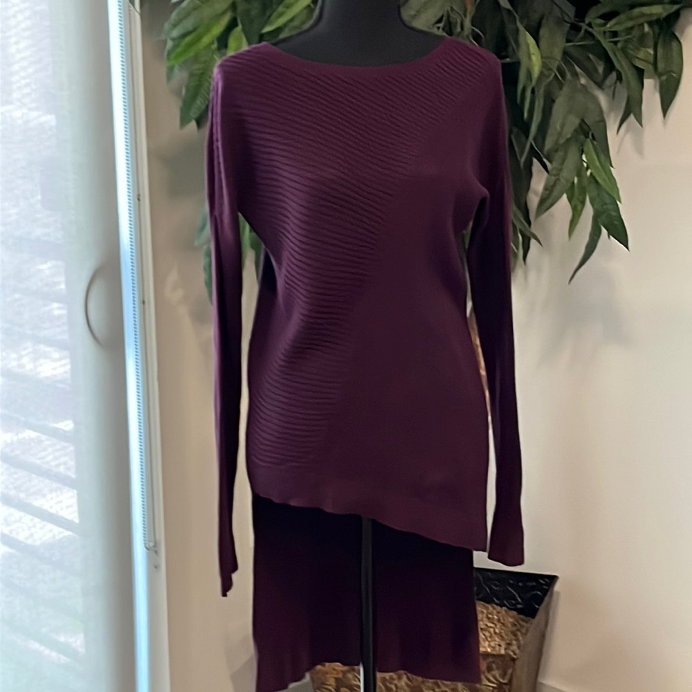 Express Ribbed Asymmetric Sweater